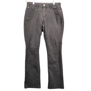 Riders by Lee Women's Mid Rise Bootcut Leg Jeans Black 12 Denim 5-Pocket